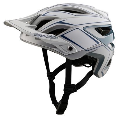 Troy Lee Designs A3 Mips Uno Pinstripe Light Grey MTB Helmet