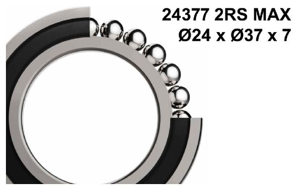Roulement Elevdes 24377 2RS MAX 24 × 37 × 7 mm