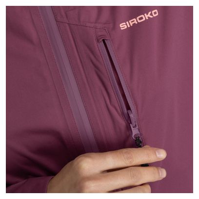 Veste randonnée imperméable ultralégère femme Velora Purple Pourpre