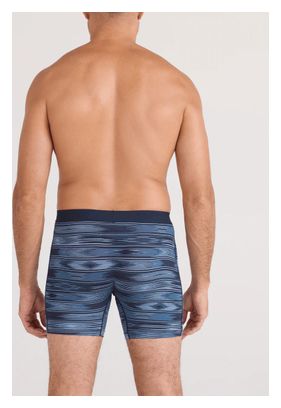 Boxer Saxx Vibe Xtra Soft Comfort Ikat Stripe/Blauw