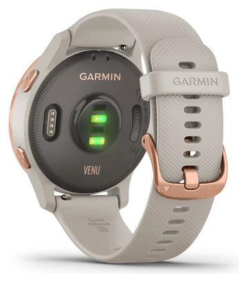 Garmin Venu GPS Uhr Rotgold / Leichter Sand