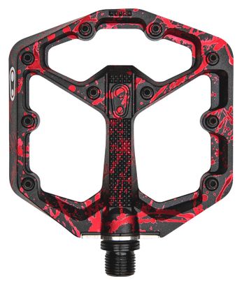 Paire de Pédales Plates Crankbrothers Stamp 7 Small - Splatter Edition Rouge