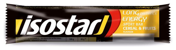 Isostar Energy Bar ENERGIA LUNGA DISTANZA Gusto 40gr Cérales e frutta