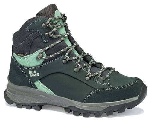 Chaussures de Randonnée Hanwag Banks Lady GTX Gris Vert Femme