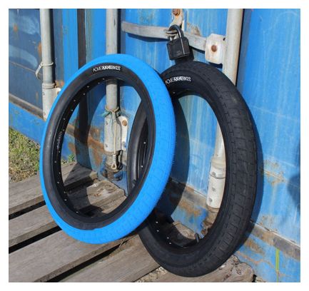 PNEU BMX KHE ACME 20  x2 40  BLEU-NOIR KHEBIKES