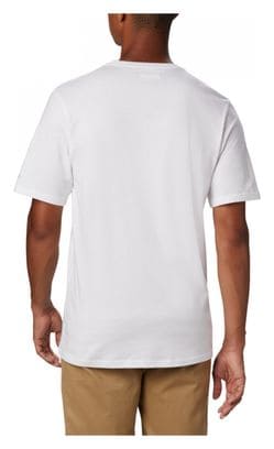 T-shirt manches courtes Columbia CSC Basic Logo Blanc Homme