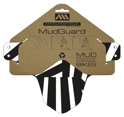 All Mountain Style AMS Dazzle Black Reflective Front Mudguard
