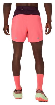 Asics Fujitrail All Over Print 5-inch Red Men's Shorts