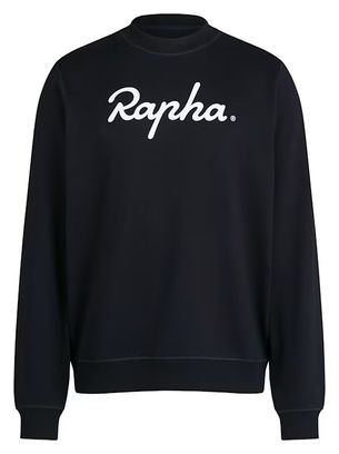 Felpa Rapha Cotton Large Logo Nero/Bianco