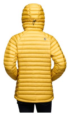 Sudadera de Plumón Diamante Negro Approach Hoody Amarillo para Mujer