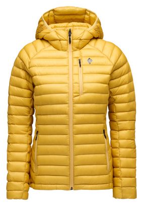 Sudadera de Plumón Diamante Negro Approach Hoody Amarillo para Mujer