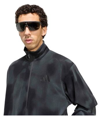 Sudadera polar adidas Terrex Multi Climawarm negra/verde para hombre