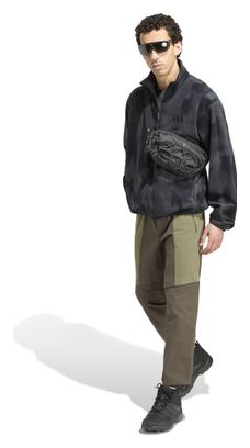 Sudadera polar adidas Terrex Multi Climawarm negra/verde para hombre
