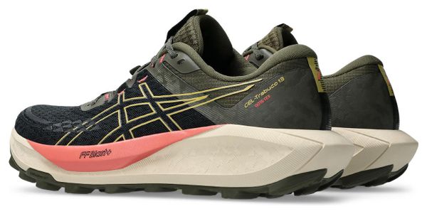 Chaussures Trail Asics Gel-Trabuco 13 GTX Noir/Kaki/Rose Femme