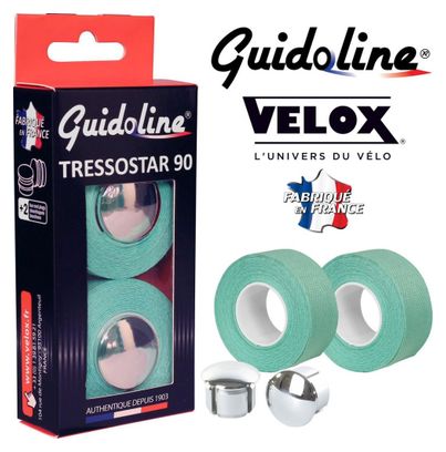 Ruban guidoline vélo - vert celeste - boite de 2