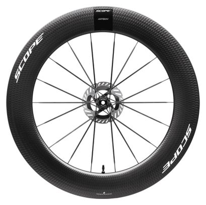 Scope Artech 8T Disc 700mm | 12x100 mm | Centerlock | Black/White ruota anteriore