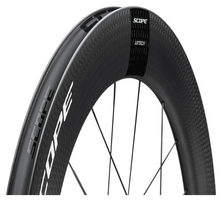 Scope Artech 8T Disc 700mm | 12x100 mm | Centerlock | Black/White ruota anteriore