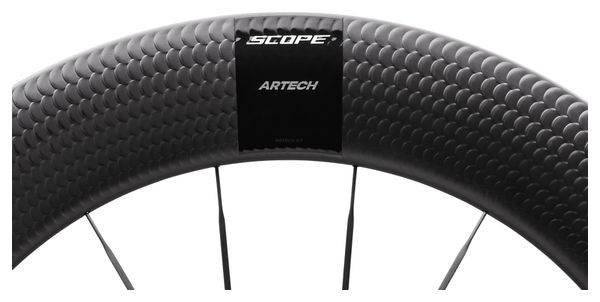 Scope Artech 8T Disc 700mm | 12x100 mm | Centerlock | Black/White ruota anteriore