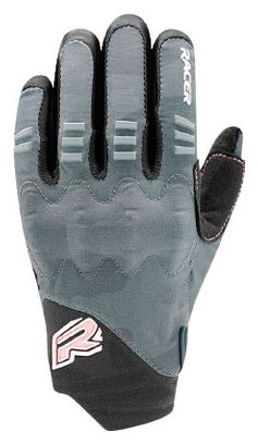 Racer Gloves Rock 3 Women&#39;s Long Gloves Black / Pink