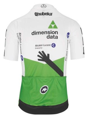 Assos Dimension Data Korte Mouw Trui Wit / Groen