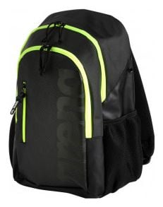 ARENA Spiky 3 Backpack 30 Dark Smoke Neon Yellow  -  Sac à Dos Natation et Piscine