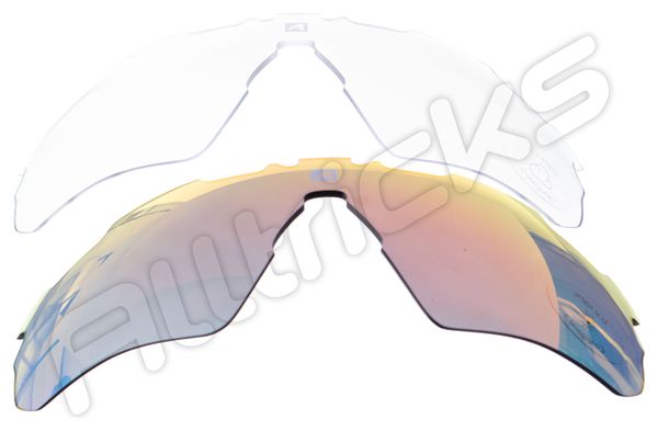 Sports glasses AZR TOUR RX CRYSTAL BOX GREEN FLUO + 2 SCREENS