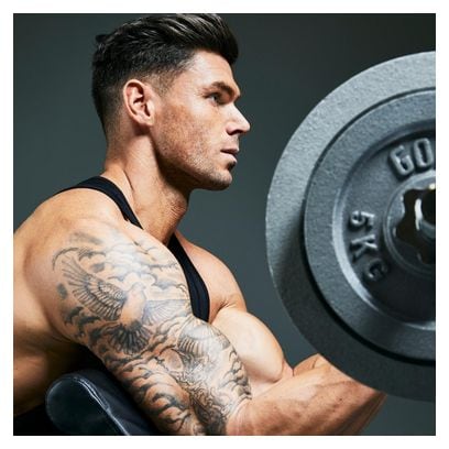 Banc de musculation curl pour entrainement biceps + Barre EZ 120cm + 2x10kg et 2x5kg en fonte