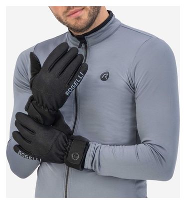 Gants Velo Long De Hiver Rogelli Alta - Homme - Noir
