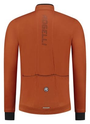 Maillot Manches Longues Velo Rogelli Essential - Homme - Orange