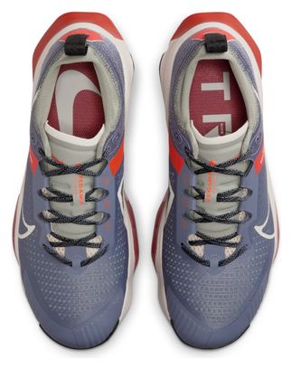 Nike ZoomX Zegama Trail Running Shoes Grey Red