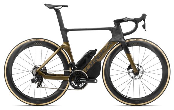 Vélo de Route Orbea Orca Aero M21eLTD Sram Force eTap AXS 12V 700 mm Vert Olive Gris Carbon Raw 2024