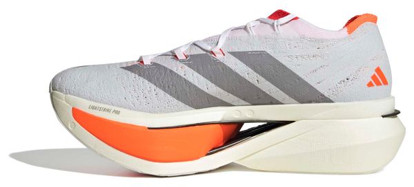 adidas Adizero Prime X3 Strung Running Shoes, White/Orange, Unisex