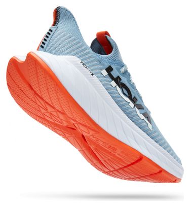 Chaussures Running Hoka Carbon X 3 Bleu Orange