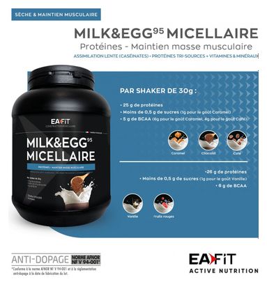 Milk et Egg 95 Micellaire Vanille 2 2kg