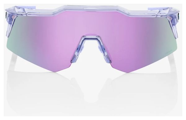 100% Speedcraft XS Clear Violet Goggles - HiPER Purple Mirror Lens