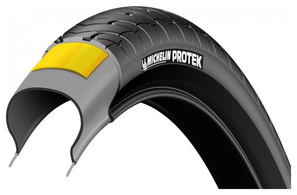 Pneu Ville Michelin Protek 700 mm Tubetype Rigide Protek 1 mm E-Bike Ready