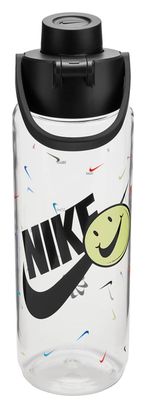 Nike Big Mouth Graphic Trinkflasche 650ml Transparent Schwarz
