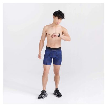 Boxer Saxx Kinetic L-C Mesh Brief Variegated Stripe Blue