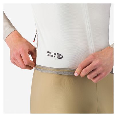 Maglia a maniche lunghe Castelli Corretto bianco/grigio da uomo