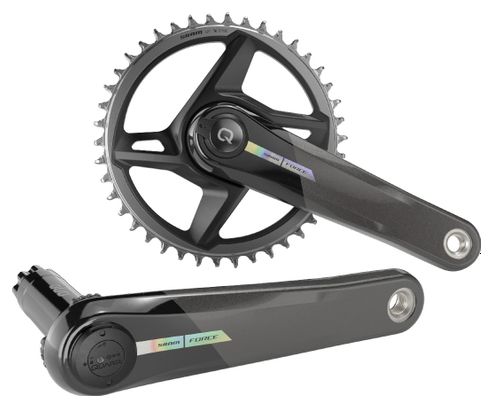 Sram Force 1 AXS D2 Wide Power Meter Kurbelgarnitur 40T 12S Unicorn Grey