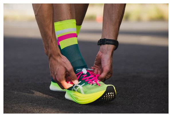 Incylence Ultralight Tracks Socks Green Yellow Fluo