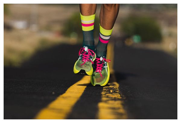 Incylence Ultralight Tracks Socks Green Yellow Fluo
