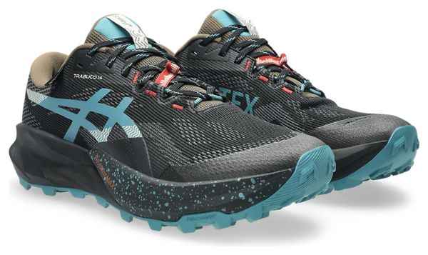Chaussures Trail Asics Trabuco 14 GTX Noir/Bleu Homme