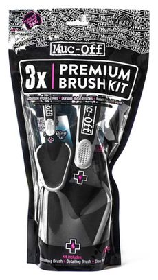 MUC-OFF Kit 3 Brosses de Nettoyage