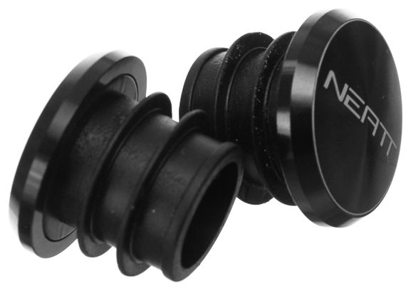 Embouts de Guidon Neatt Aluminium Noir