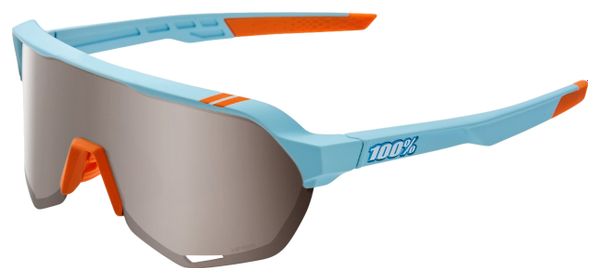 100% S2 Glasses Soft Tact Two Tone HiPER Silver Mirror Lenses