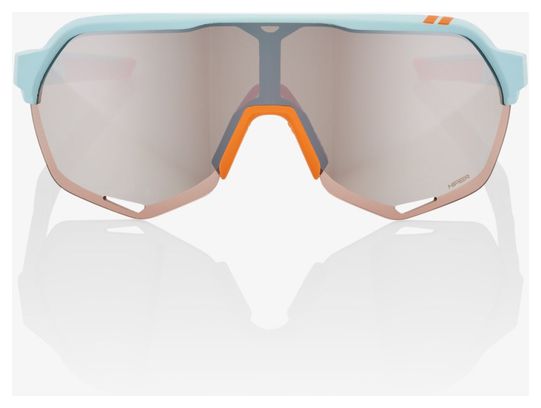 100% Gafas S2 - Soft Tact Two Tone - Lentes HiPER Silver Mirror