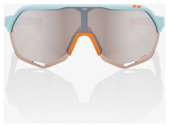 Lunettes 100% S2 - Soft Tact Two Tone - Verres HiPER Miroir Argent