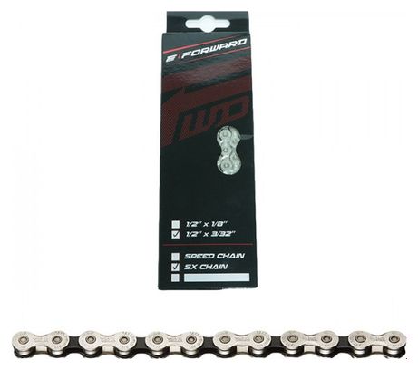 Chaîne Forward SX Chain 116 Maillons avec Attache Rapide Argent