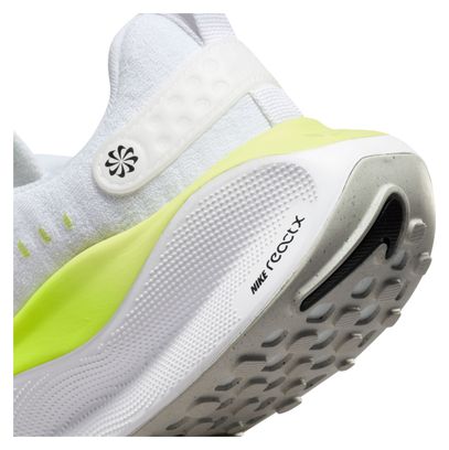 Zapatillas Nike ReactX Infinity Run 4 Blanco Amarillo Mujer